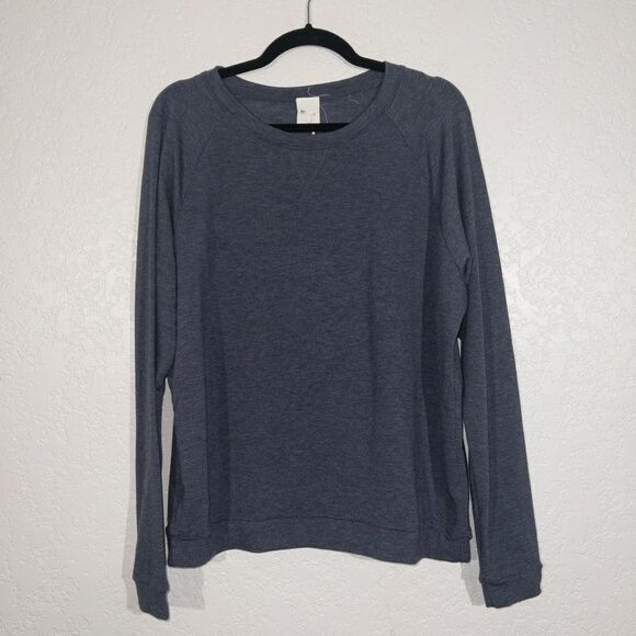 NWT Project Social T Dusty Blue Long‎ Sleeve Top Size Large - Picture 1 of 6